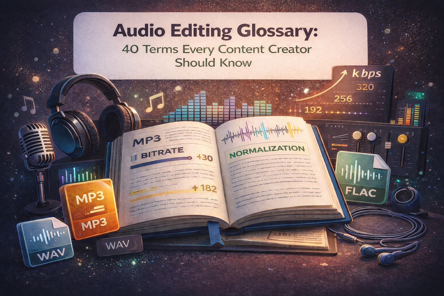 Audio Editing Glossary: 40 Terms Every Content Creator Needs to Know